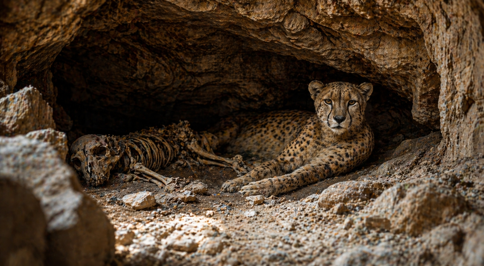 سرّ فهود مُحنطة في كهوف شمال السعودية